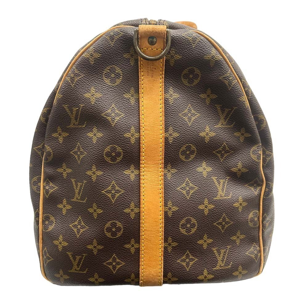 Louis Vuitton Shoulder Boston Monogram Keepall Crossbody Brown Bag Bandouliere - Picture 4 of 10